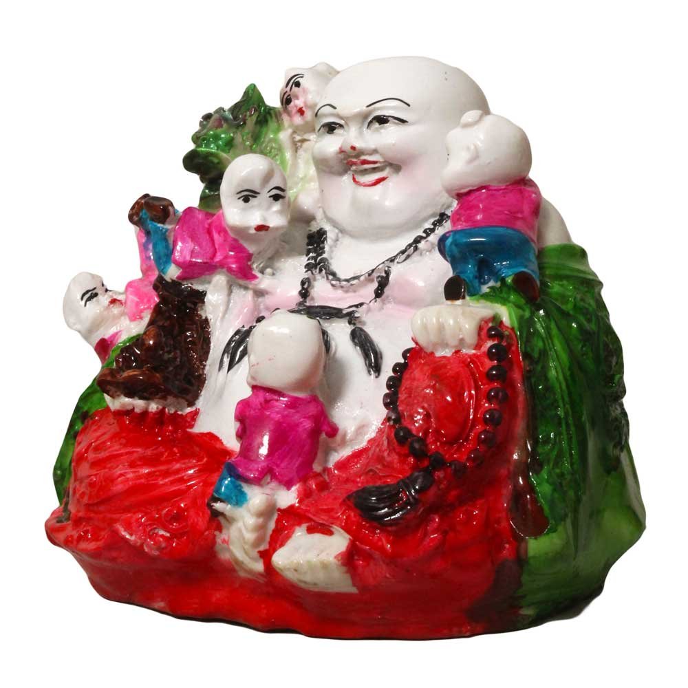 Feng Shui Laughing Bussha Sculpture 4 Inch ( 10.5 cm )