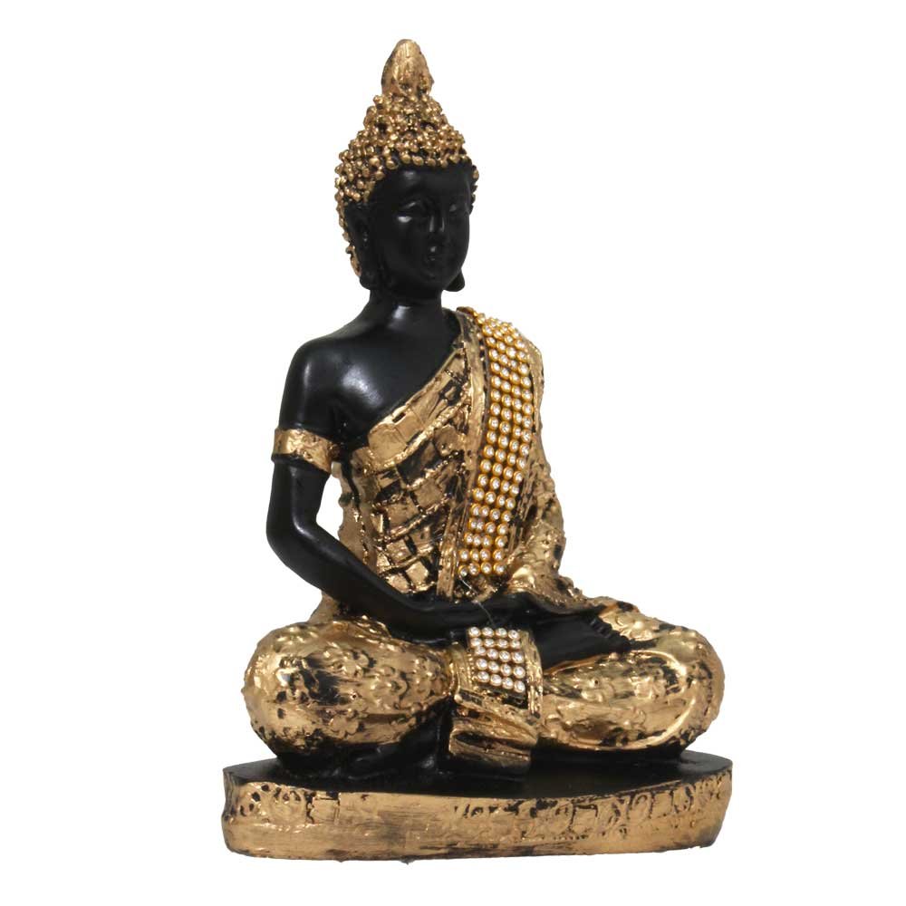 Peaceful Buddha Decorative Figurine 7.5 Inch ( 19.5 cm )