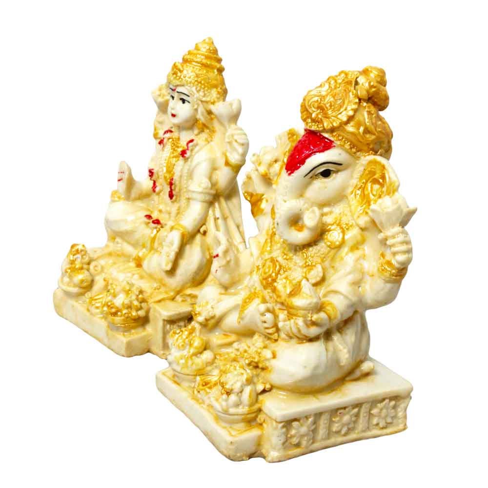 Bhagwan Laxmi Ganesh Murti 3.5 Inch ( 9 cm )