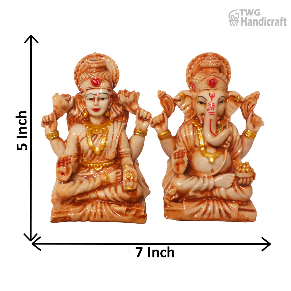 Manufacturer of Lakshmi Ganesh Idols Small Size Laxmi Ganesh Statue