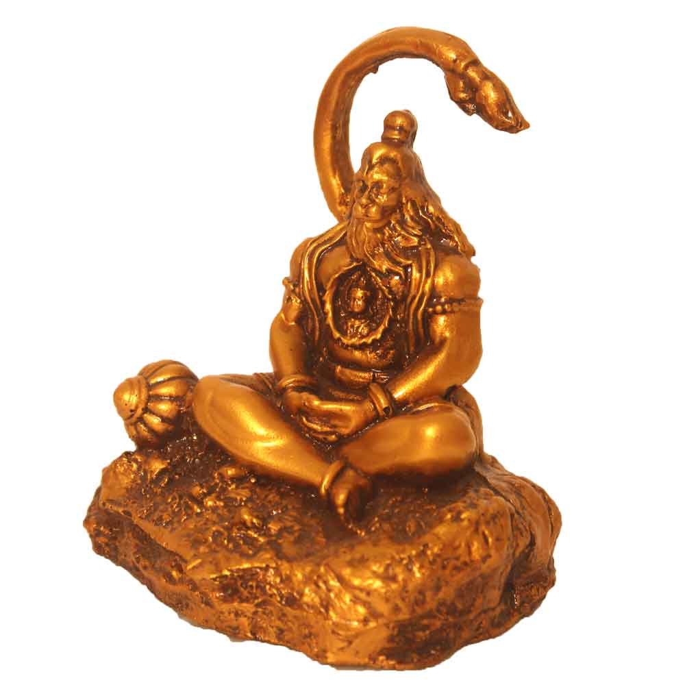 Half Round Hanuman Statue 3.5 Inch ( 9.5 cm )