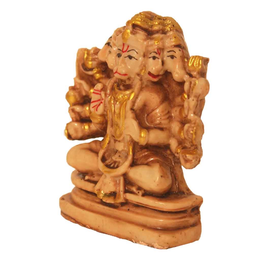 Panchmukhi Hanuman Idol 3.5 Inch ( 9.5 cm )