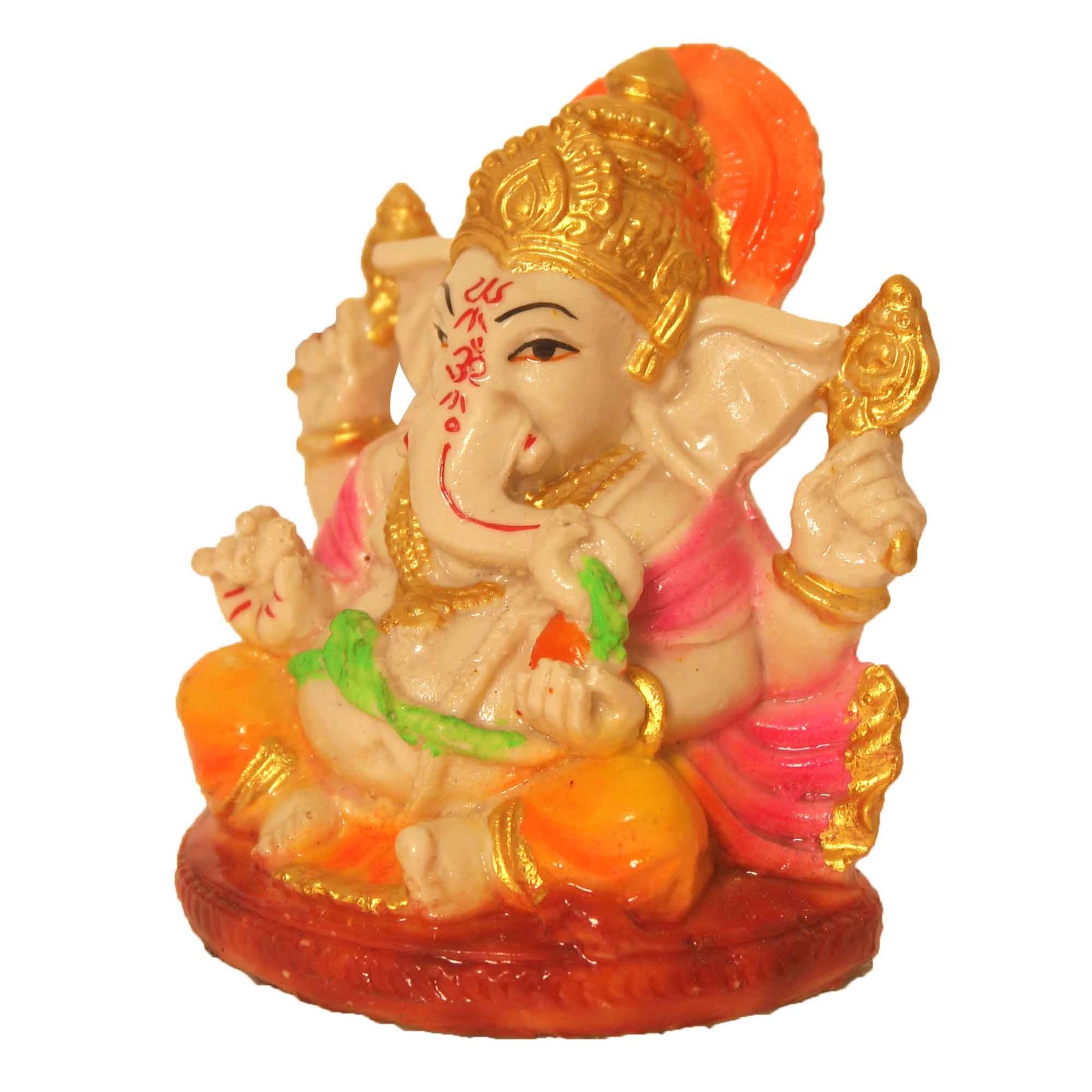 Raja Ganesh Statue 3.25 Inch ( 9 cm )