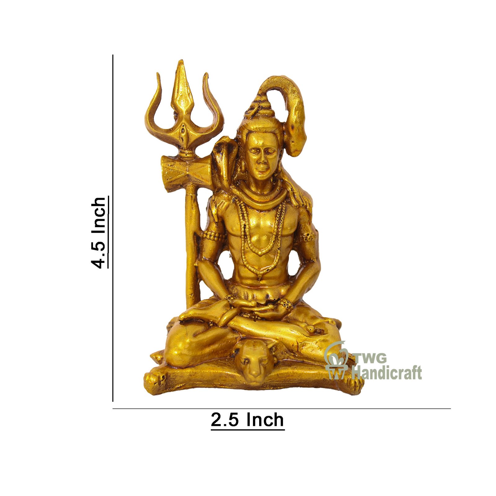 Manufacturer of Choki Shankar Gold Statue | Religious Gift Items Supplier