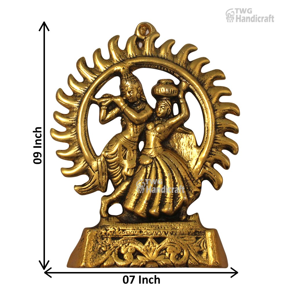 Manufacturer of Radha Krishna Metal Statue Krishna With Cow Metal Idol