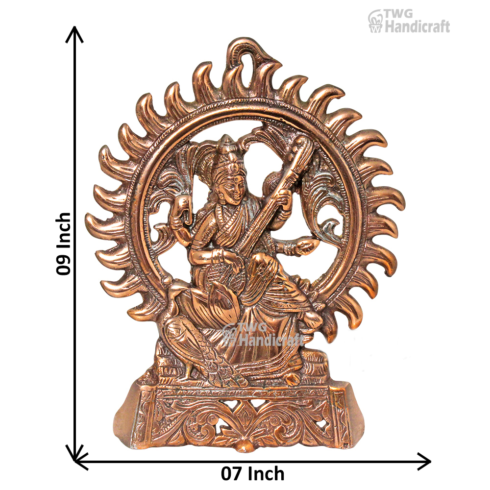 Religious Metal Statue Manufacturers in Delhi Ma Saraswati Metal Statu