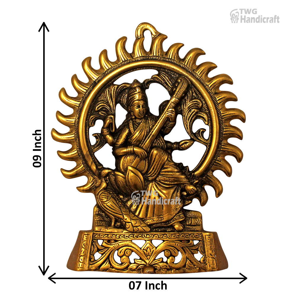Religious Metal Statue Manufacturers in India Ma Saraswati Metal Statu