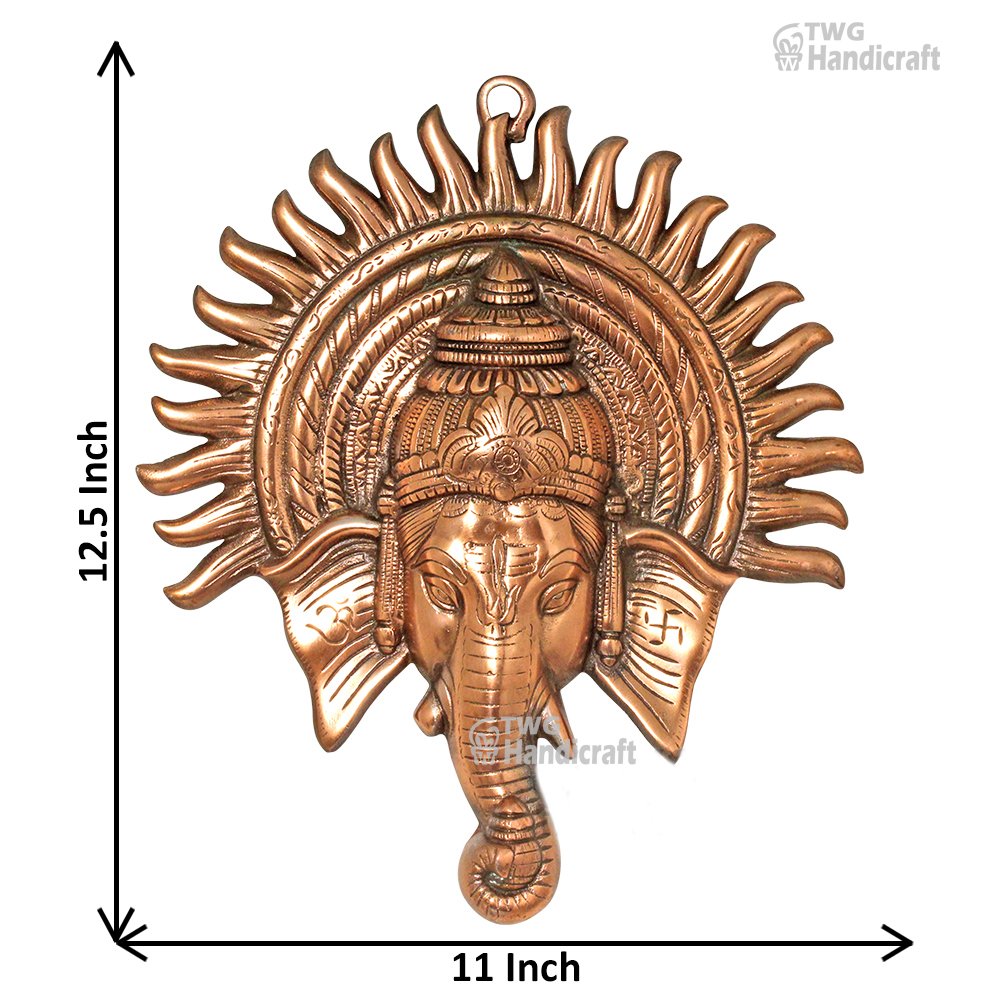 Manufacturer of Ganesha Metal Statue TWG Handicraft - Wall Sculptures 