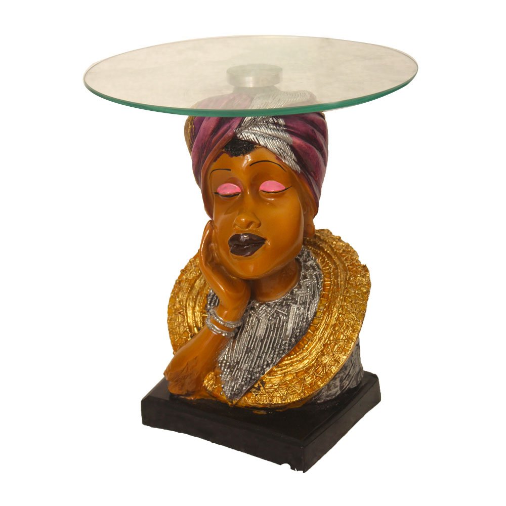 Decorative Nigro Lady Table Showpiece 10 Inch ( 25.5 cm )