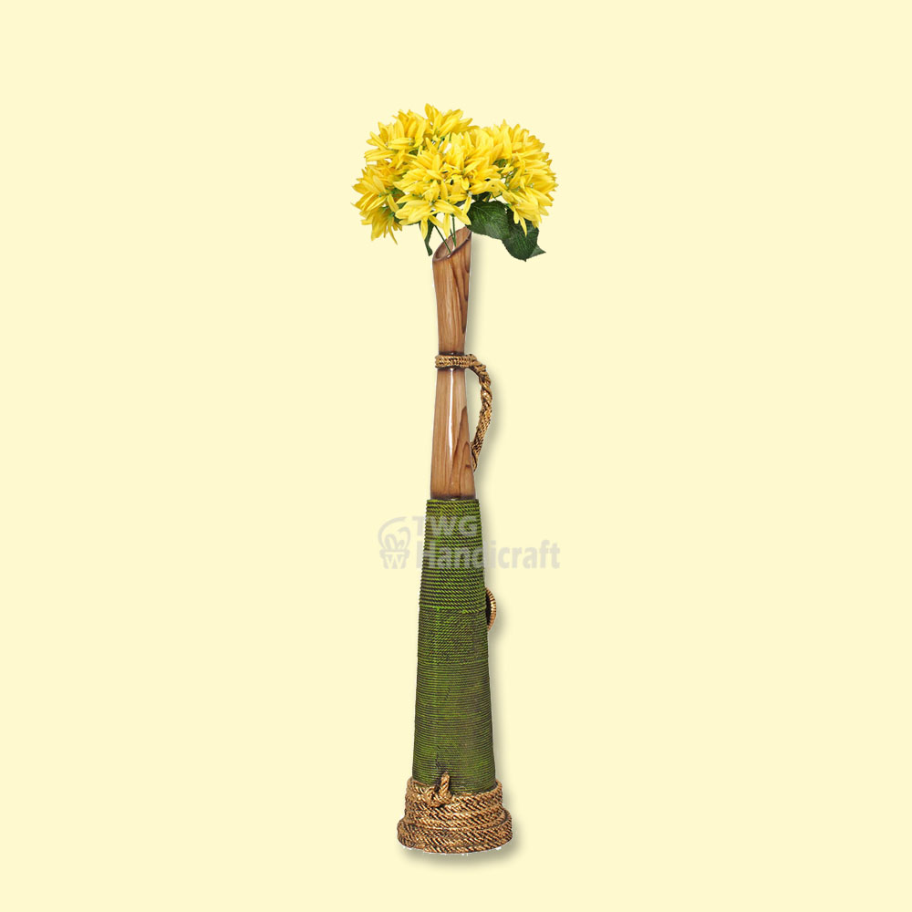 Handicraft Rope Flower Vase Showpiece 38 Inch