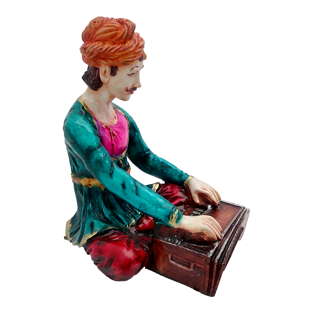 Traditional Musical Rajasthani Statue 12 Inch