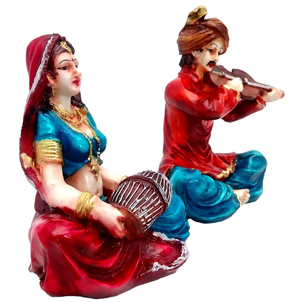 Decorative Musical Rajasthani Statue 6 Inch ( 15.5 cm )