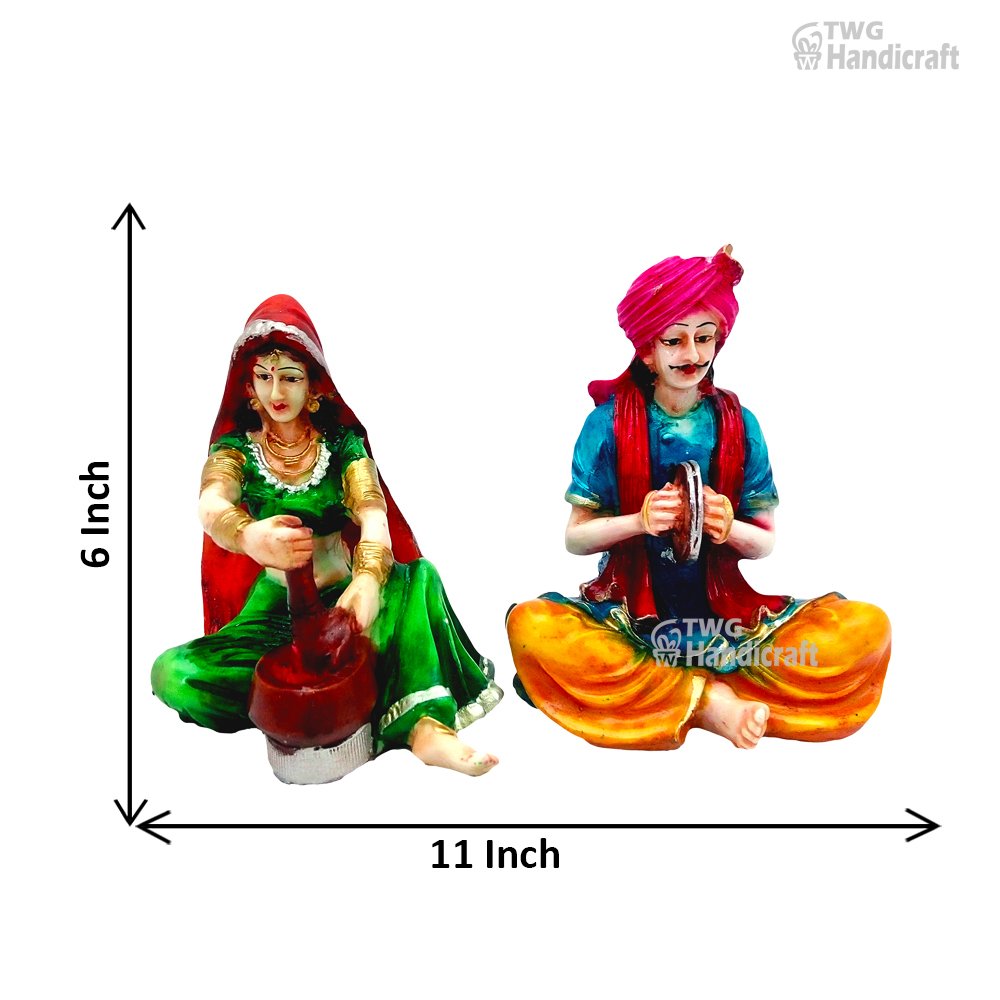Rajasthani Statue Showpiece Wholesale Supplier in India | Rajasthani Handicraft Figurines