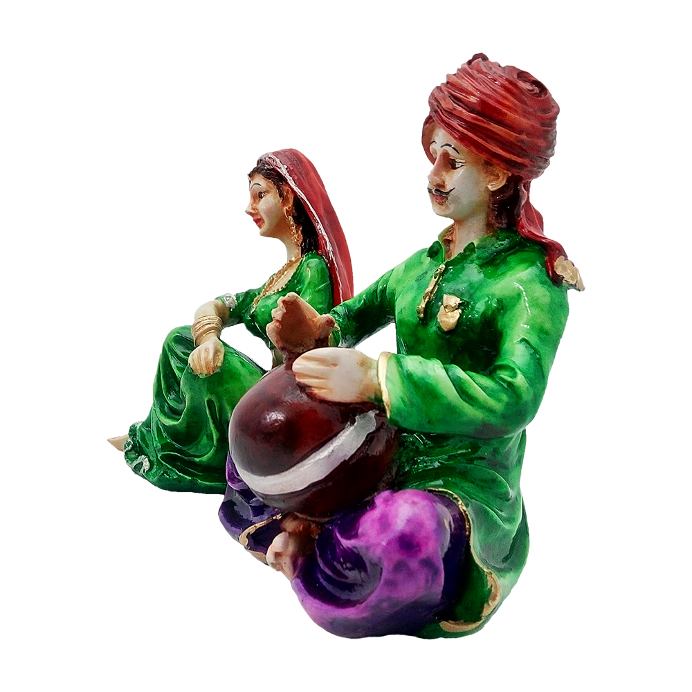 Musical Rajasthani Statue Figurine 6 Inch