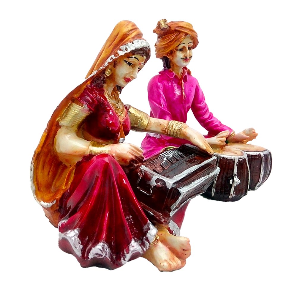 Musical Rajasthani Statue Article 6 Inch ( 15.5 cm )