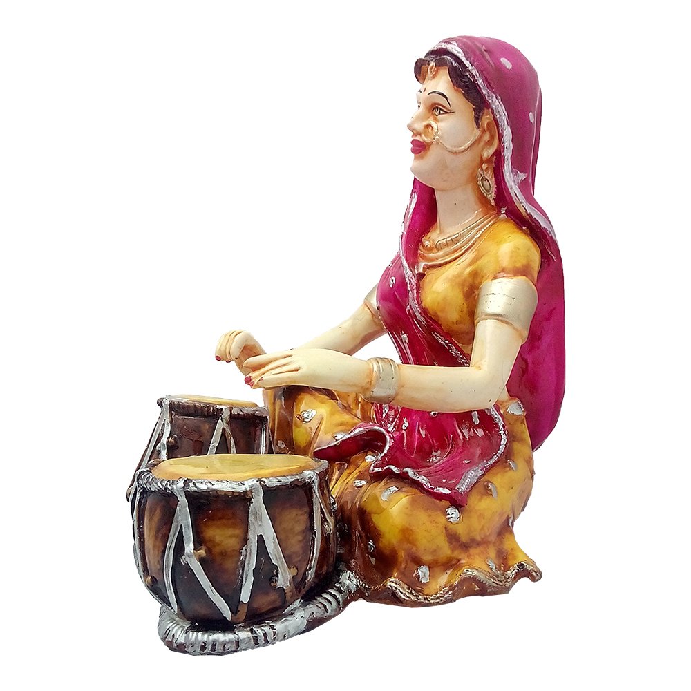 Tabla Lady Statue 10 Inch ( 25.5 cm )