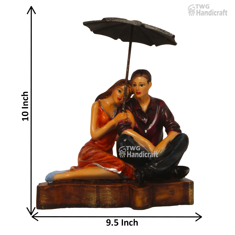 Couple Statue Manufacturers in Meerut | Umbrella Couple Sculptures Factory