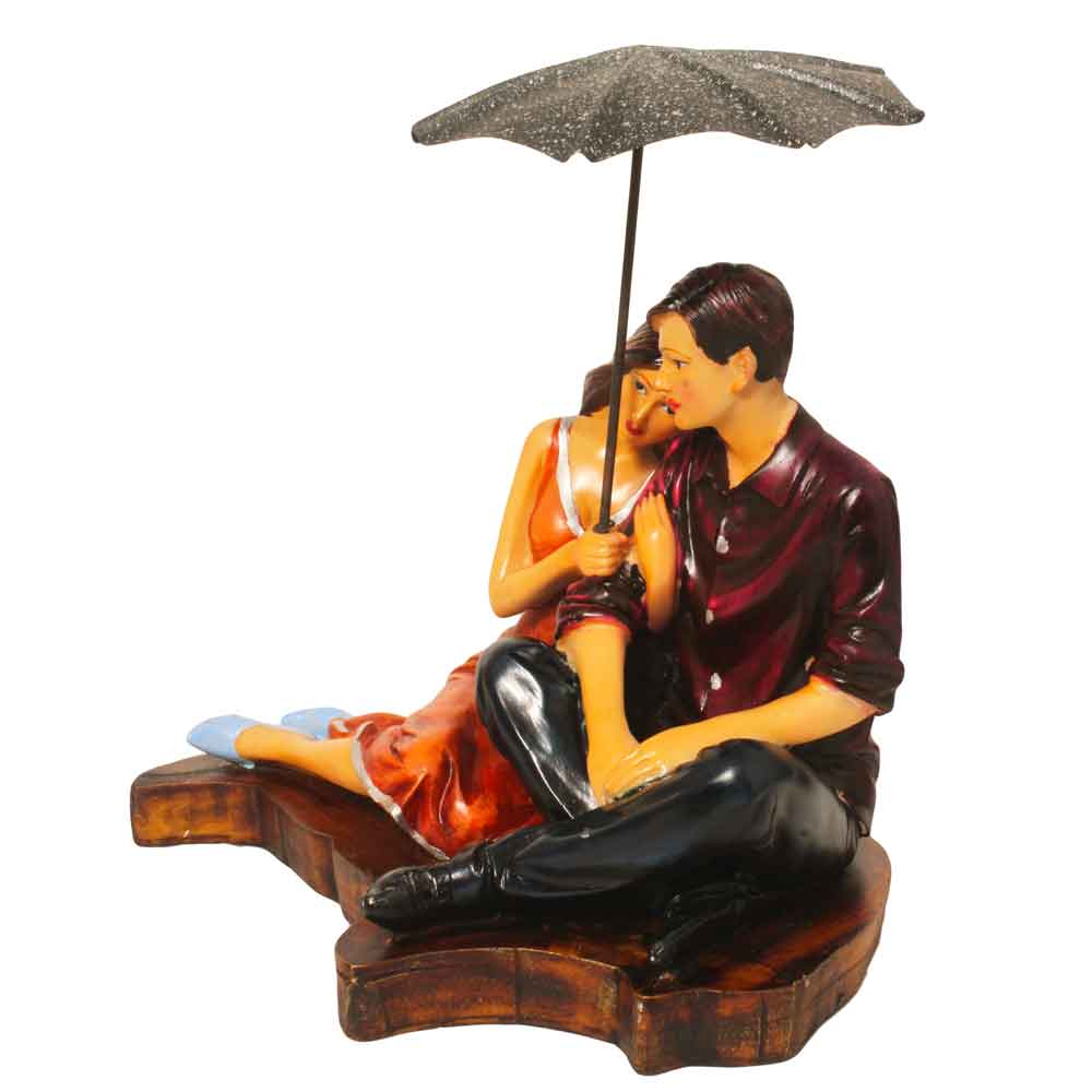 Sitting Couple Statue Couple Gift 7.25 Inch