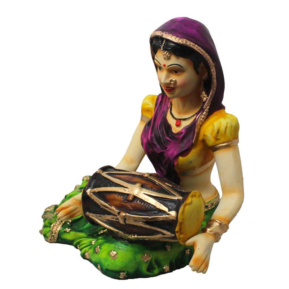 Rajasthani Lady Culture Musical Showpiece 10.5 Inch