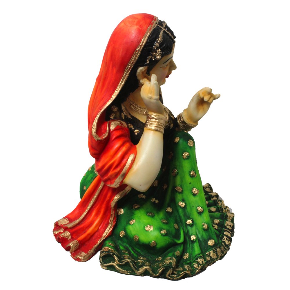 Shrangar Rajasthani Cultural Lady Statue 10 Inch ( 25.5 cm )