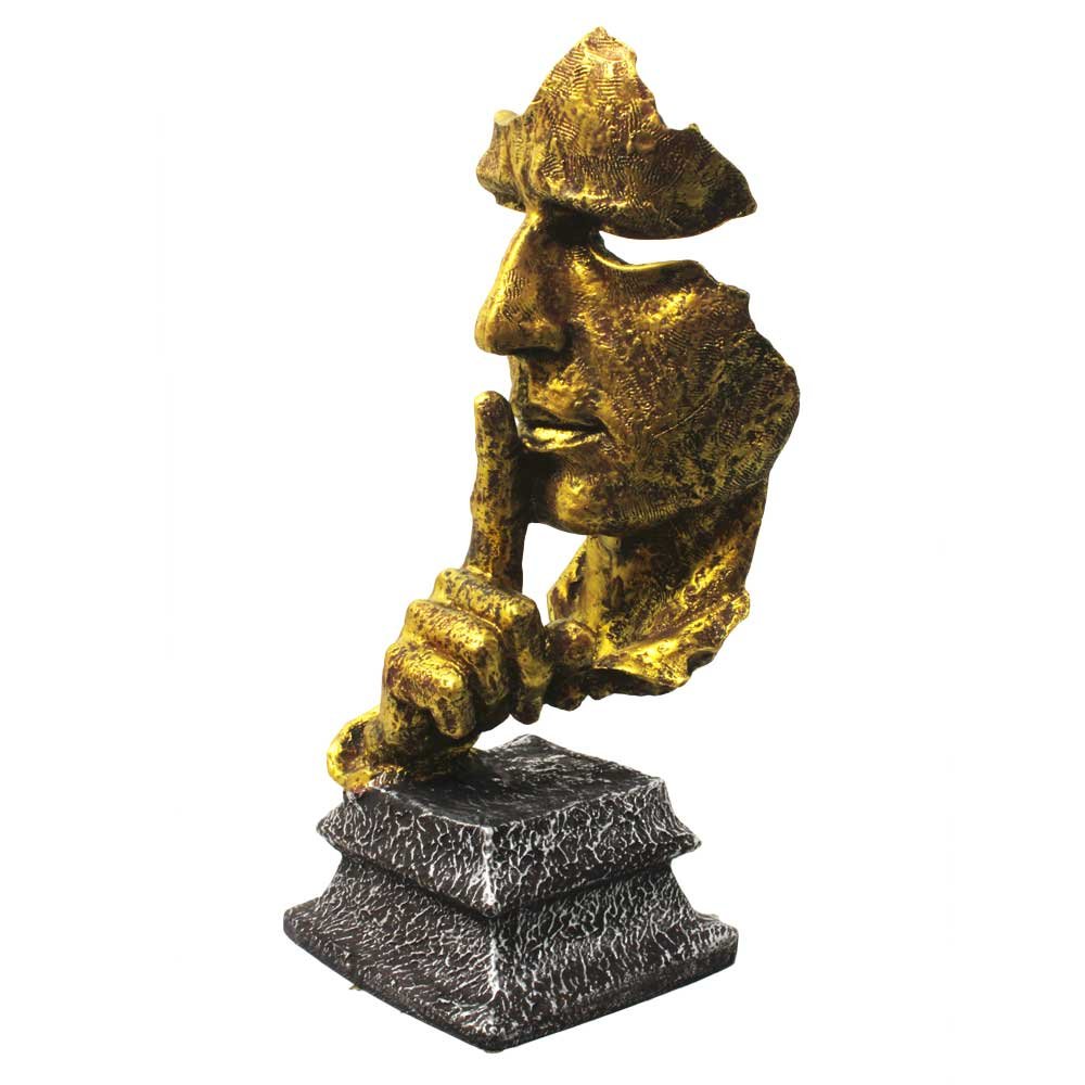 Modern Art Ishhh Face Decorative Showpiece 13 Inch ( 33.5 cm )