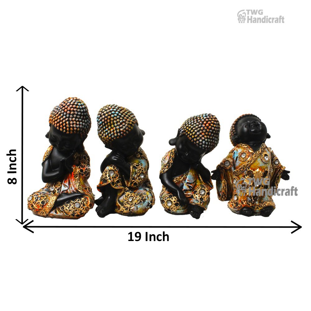 Happy Monk Buddha Sculptures Manufacturers in India | Buy at Factory