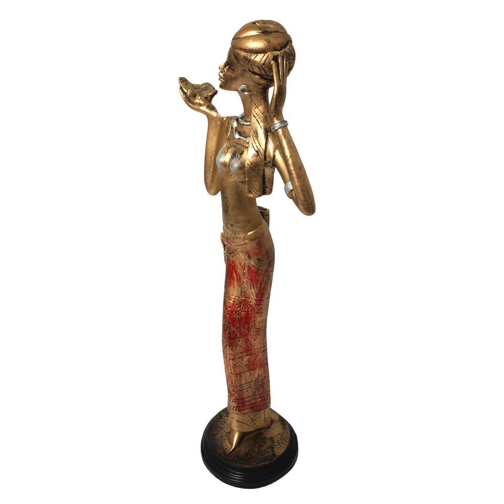 Handicraft Nigro Lady Home Decor Showpiece 21 Inch ( 53.5 cm )