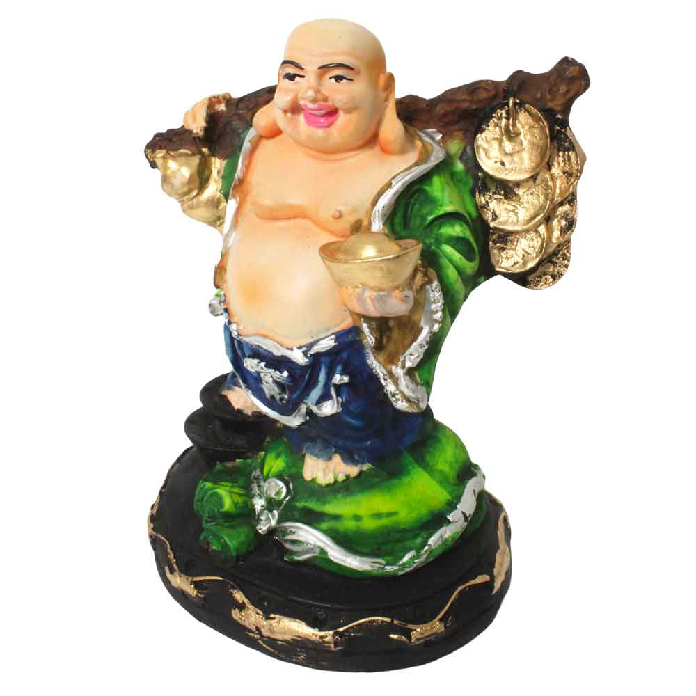 Laughing Buddha Decorative Figurine 6.5 Inch