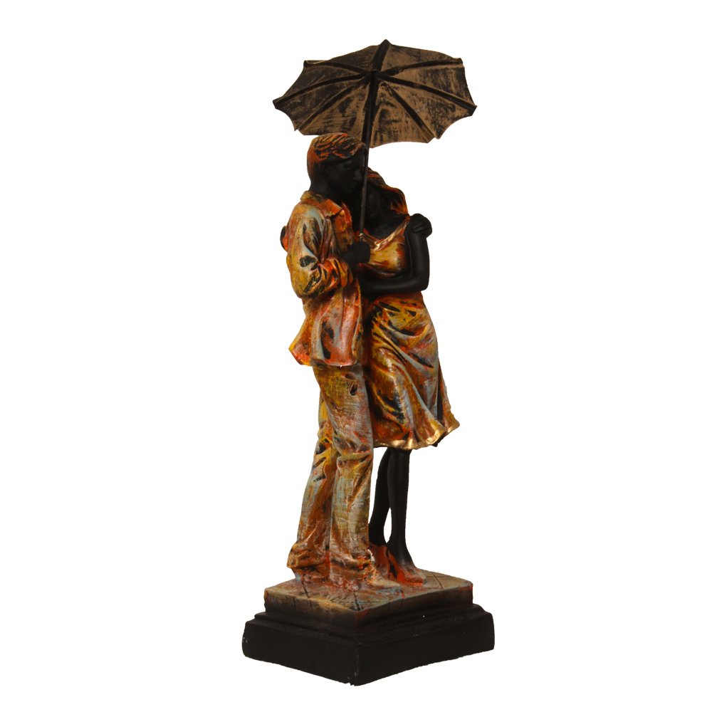 Handicraft Romantic Couple Sculpture 17.5 Inch ( 44.5 cm )