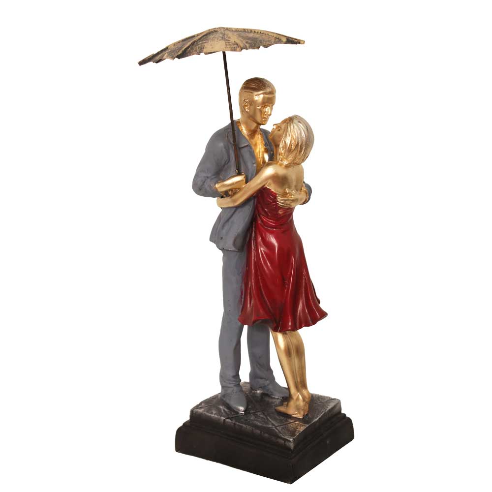 Umbrella Couple Showpiece 17.5 Inch