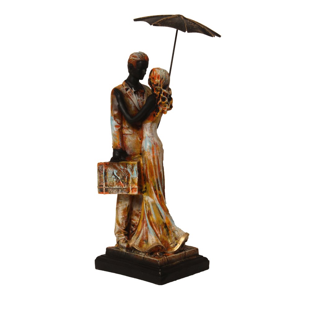 Modern Couple Home Decor Statue 17.5 Inch ( 44.5 cm )