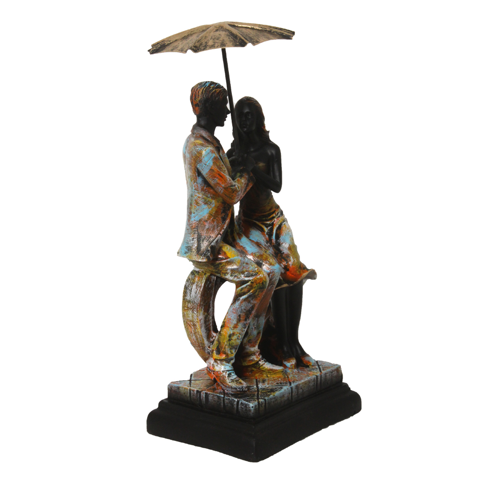 Couple under umbrella Decorative Showpiece 17.5 Inch