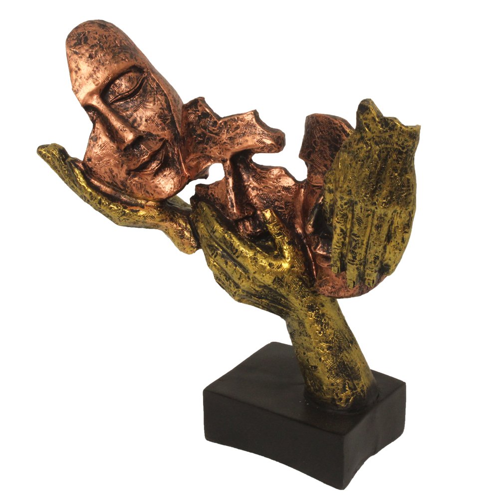 3 in One Modern Art Face Showpiece 10.5 Inch ( 27 cm )