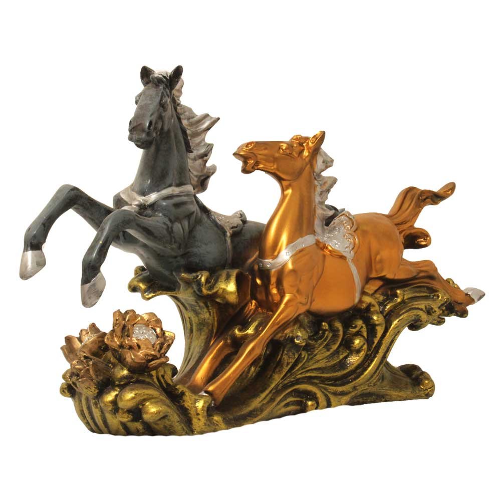 Running Horse Animal Sculpture 9.5 Inch ( 24.5 cm )