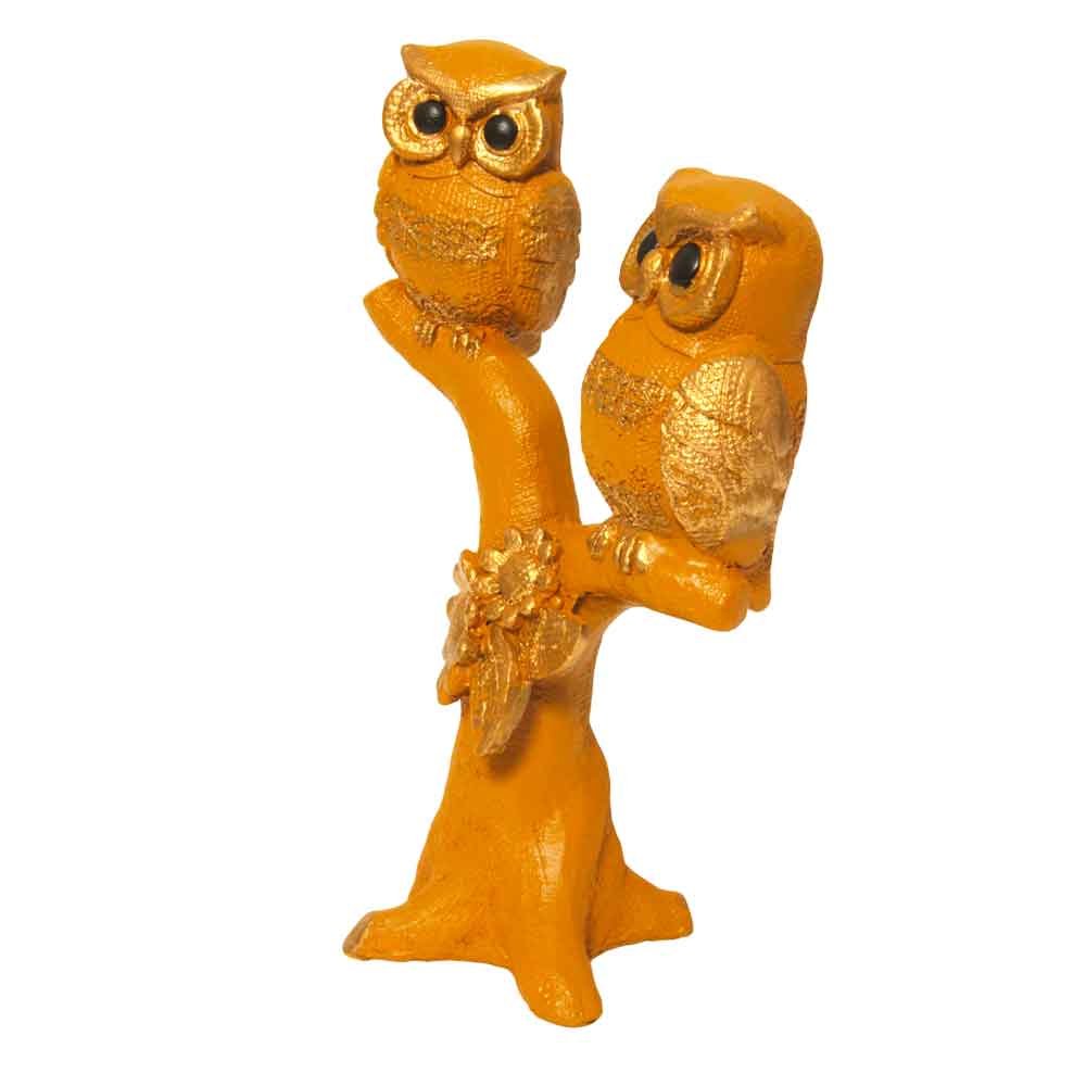 Handicraft Couple Owl Statue Gift 8.25 Inch ( 21 cm )