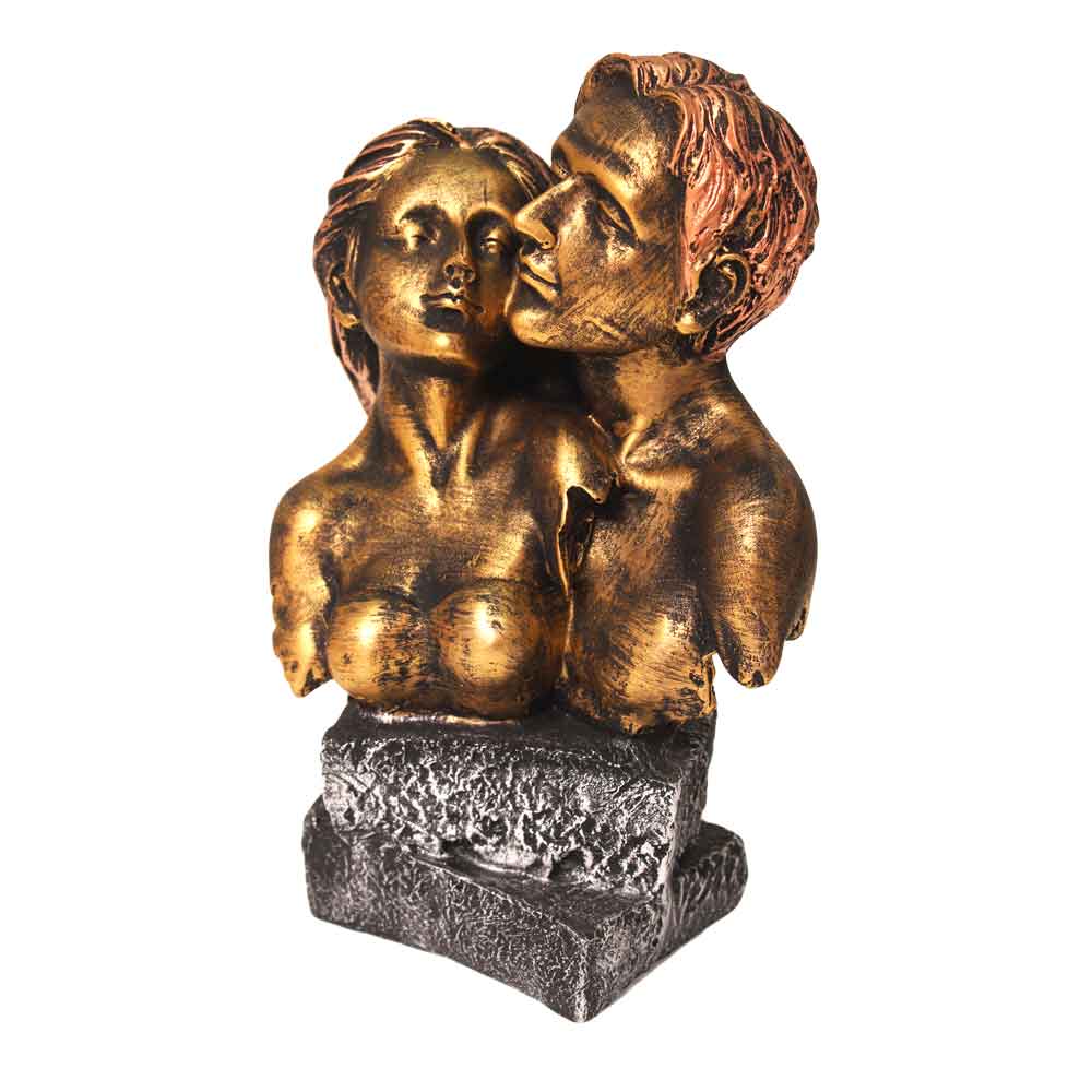 Modern Couple Statue Antique Figurine 10.5 Inch
