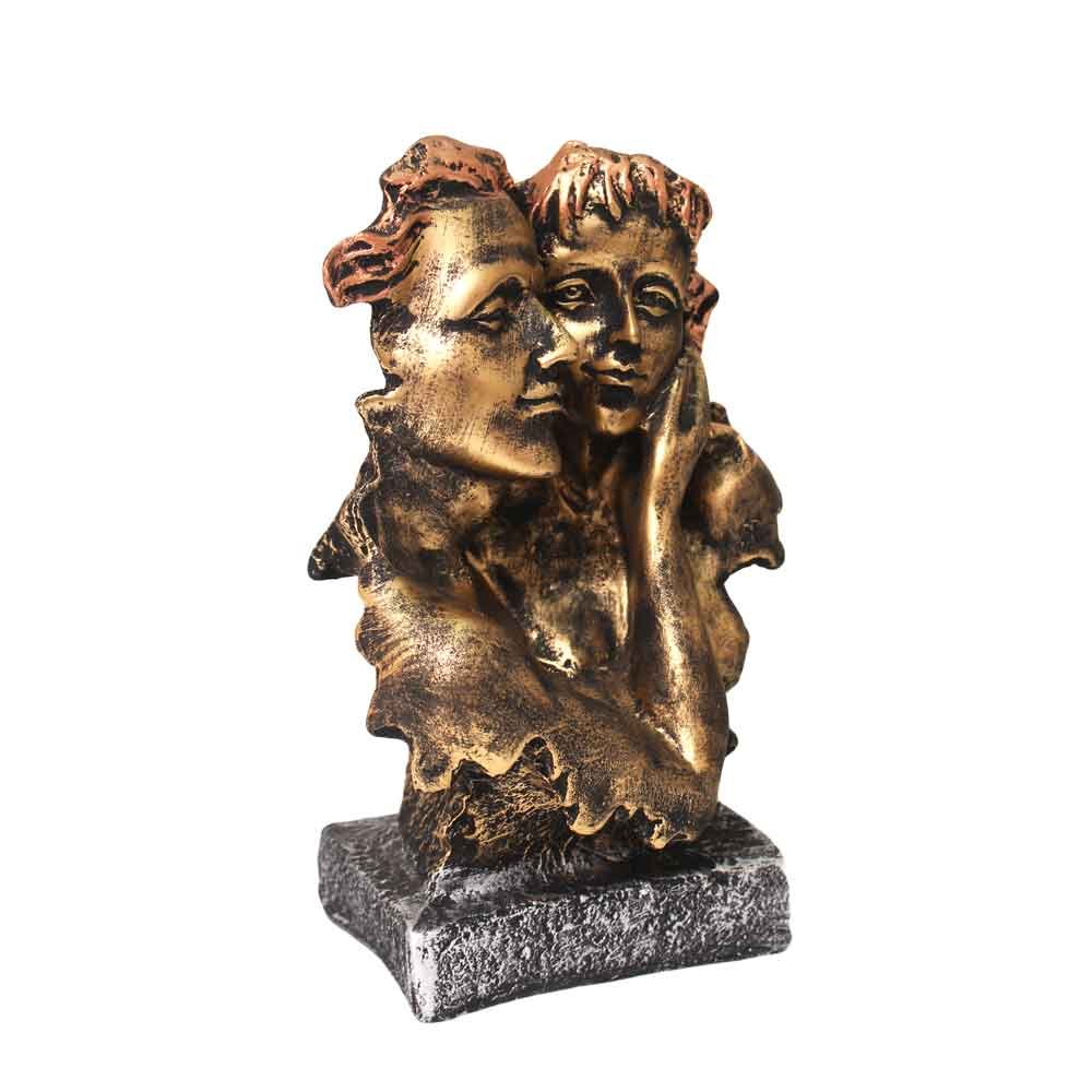 Modern Couple Statue Antique Article 9 Inch ( 23 cm )