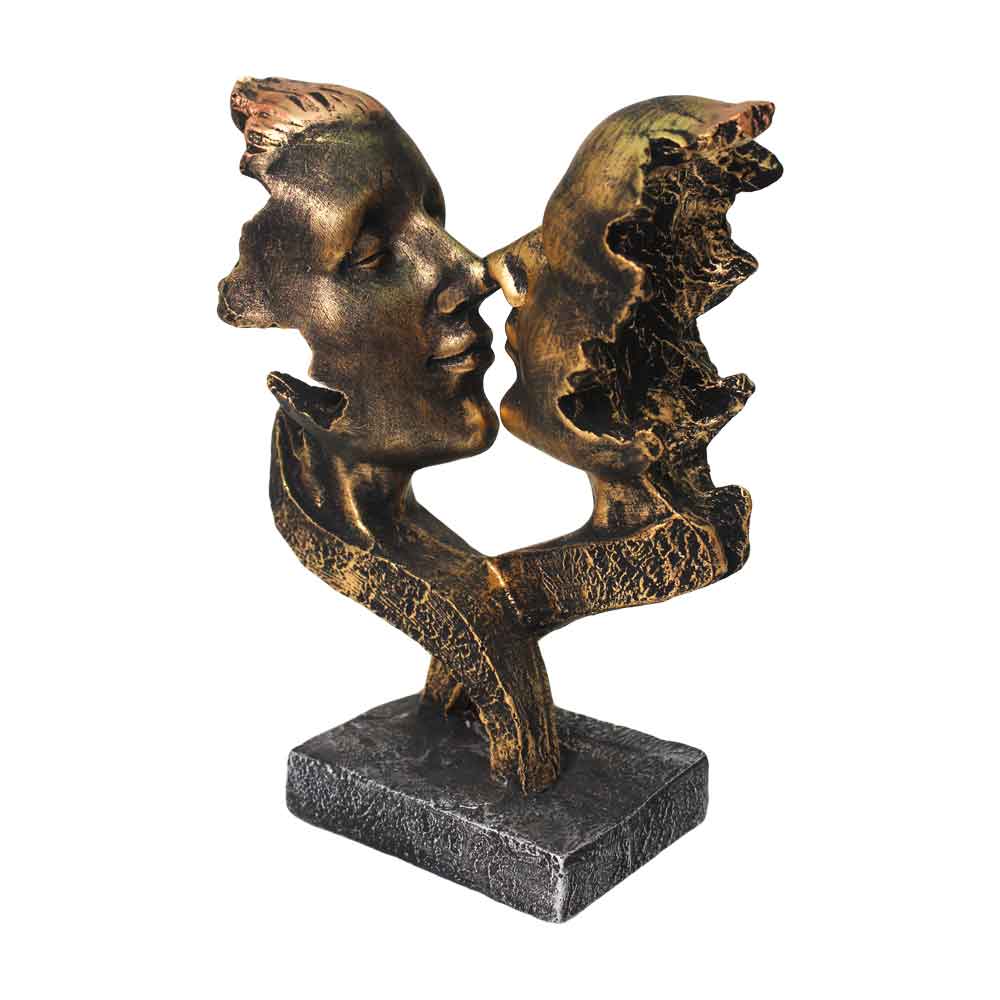 Modern Couple Statue Artistic Showpiece 9.75 Inch