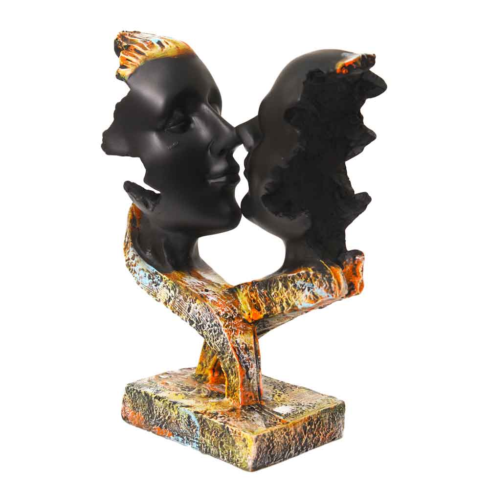 Modern Couple Statue Artistic Sculpture 9.75 Inch