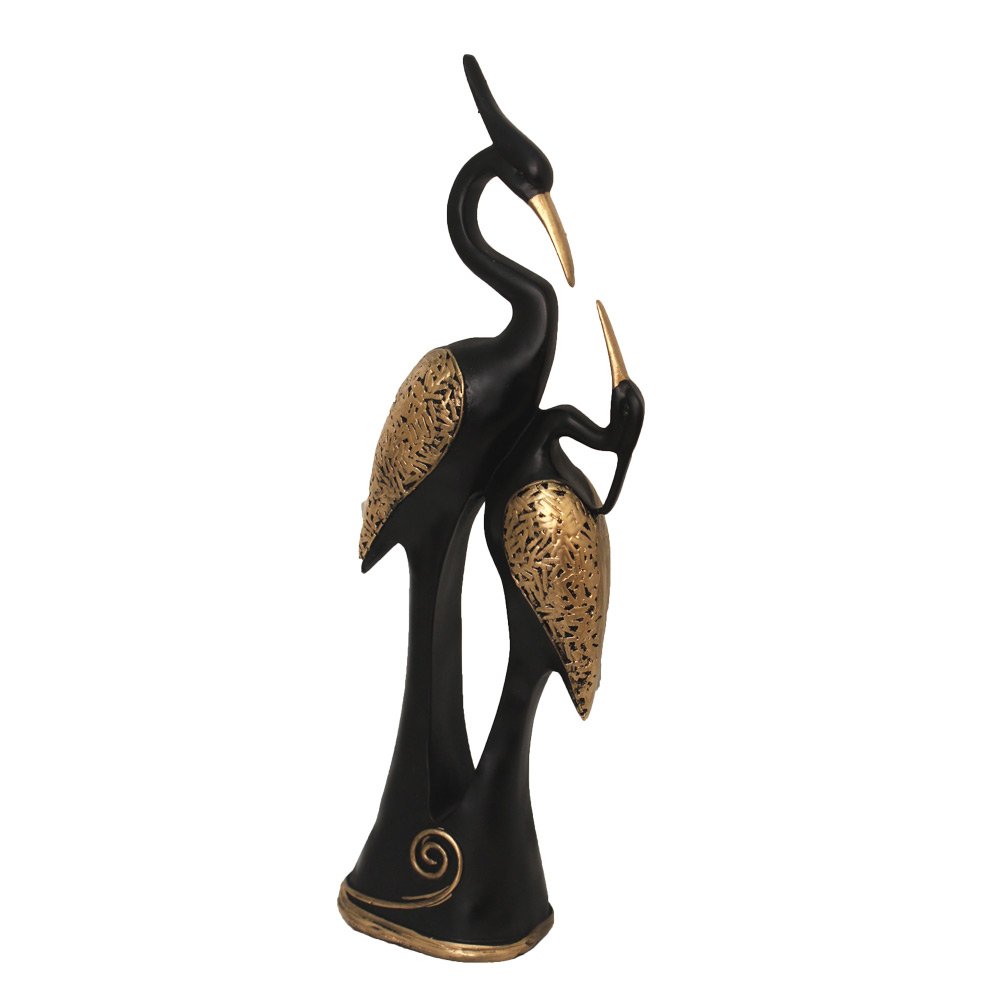 Home Decor Saras Swan Pair Statue  14.5 Inch ( 37 cm )