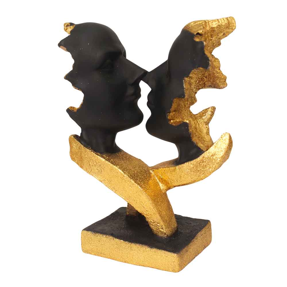 Modern Couple Face Look Statue Showpiece 9.75 Inch