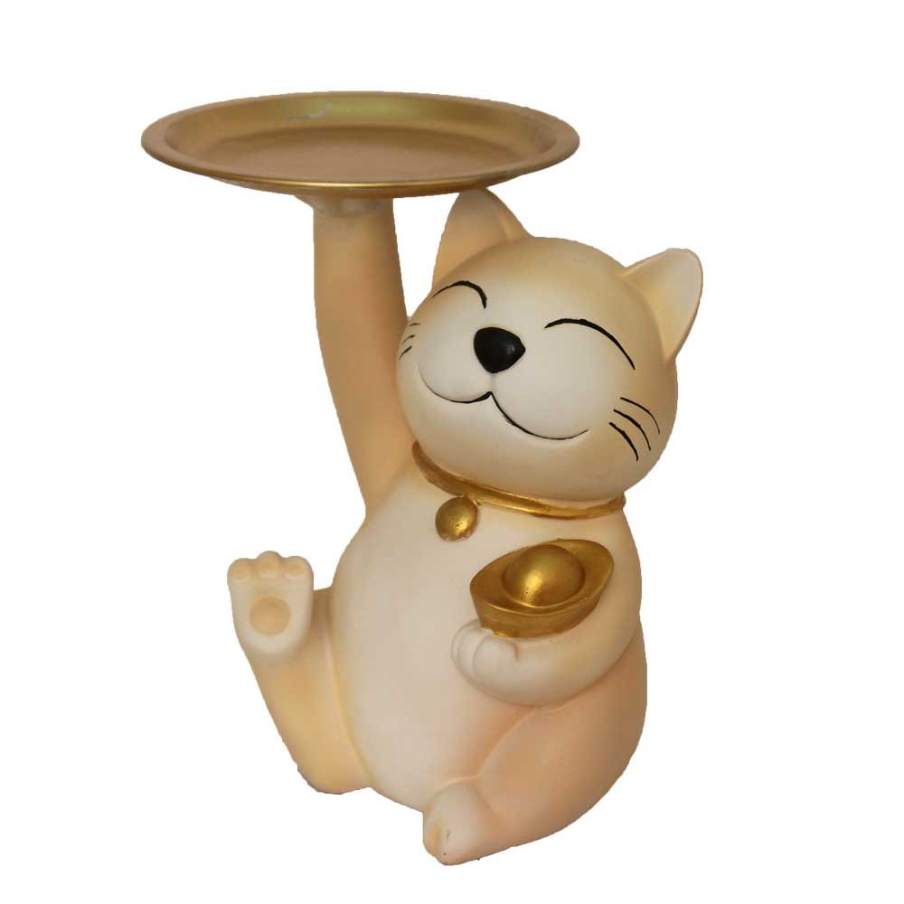 Home Decor Sikka Cat Statue 9 Inch ( 23 cm )