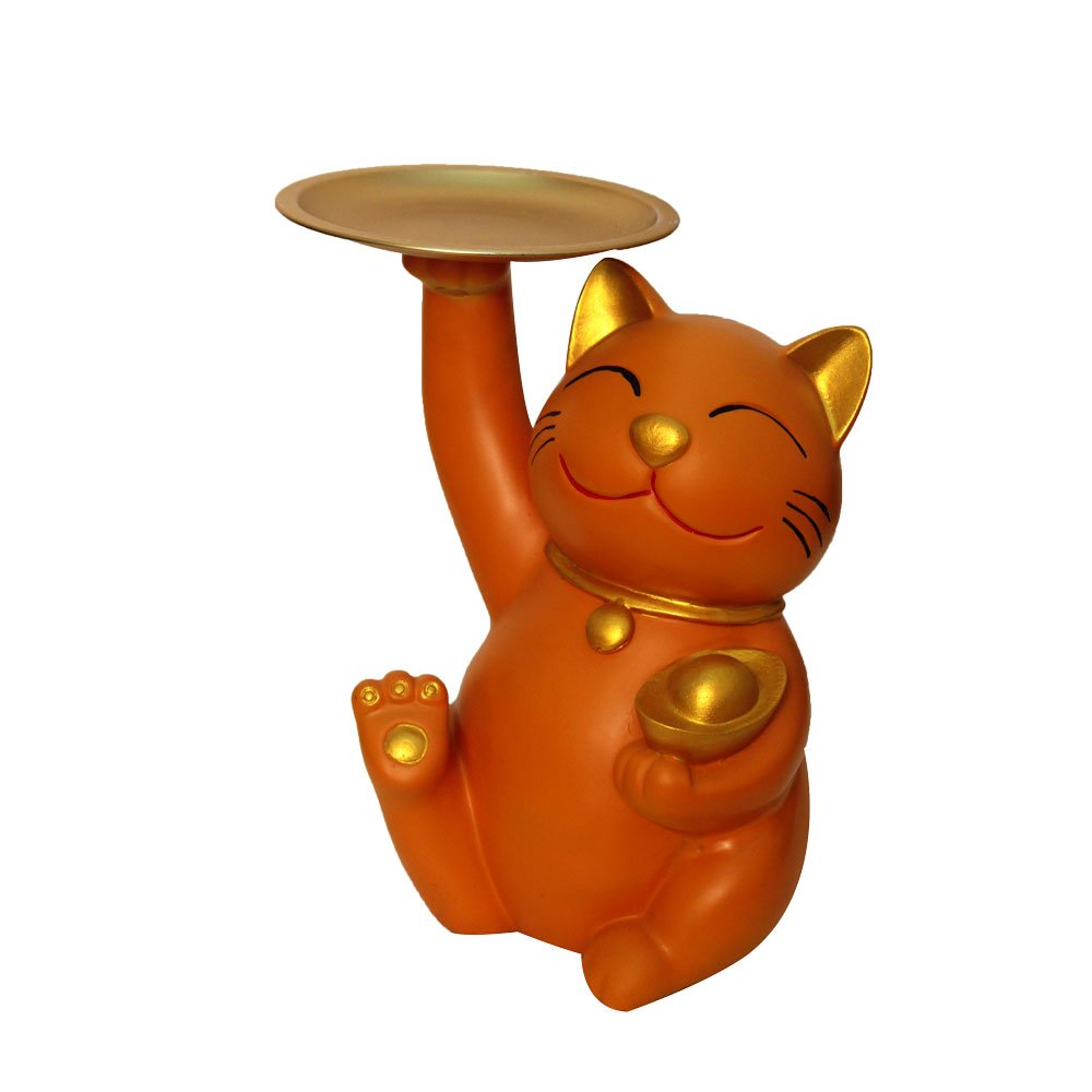 Home Decor Sikka Cat Statue 9 Inch ( 23 cm )