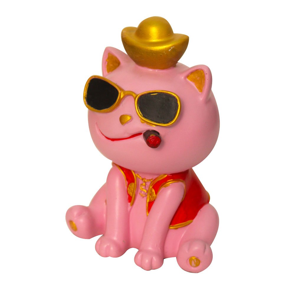 Home Decor Attitude Cat Showpiece 8 Inch ( 20.5 cm )