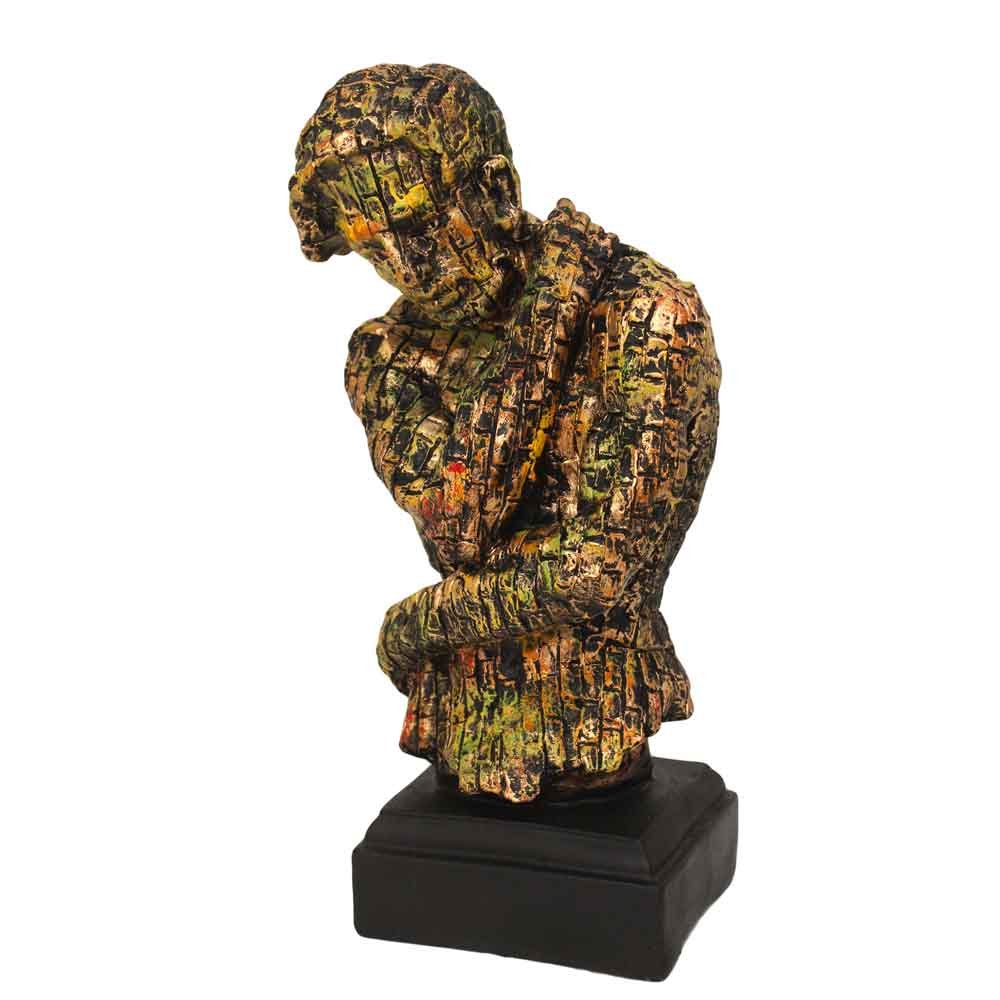Auntique Modern Art Man Statue 12 Inch ( 30.5 cm )