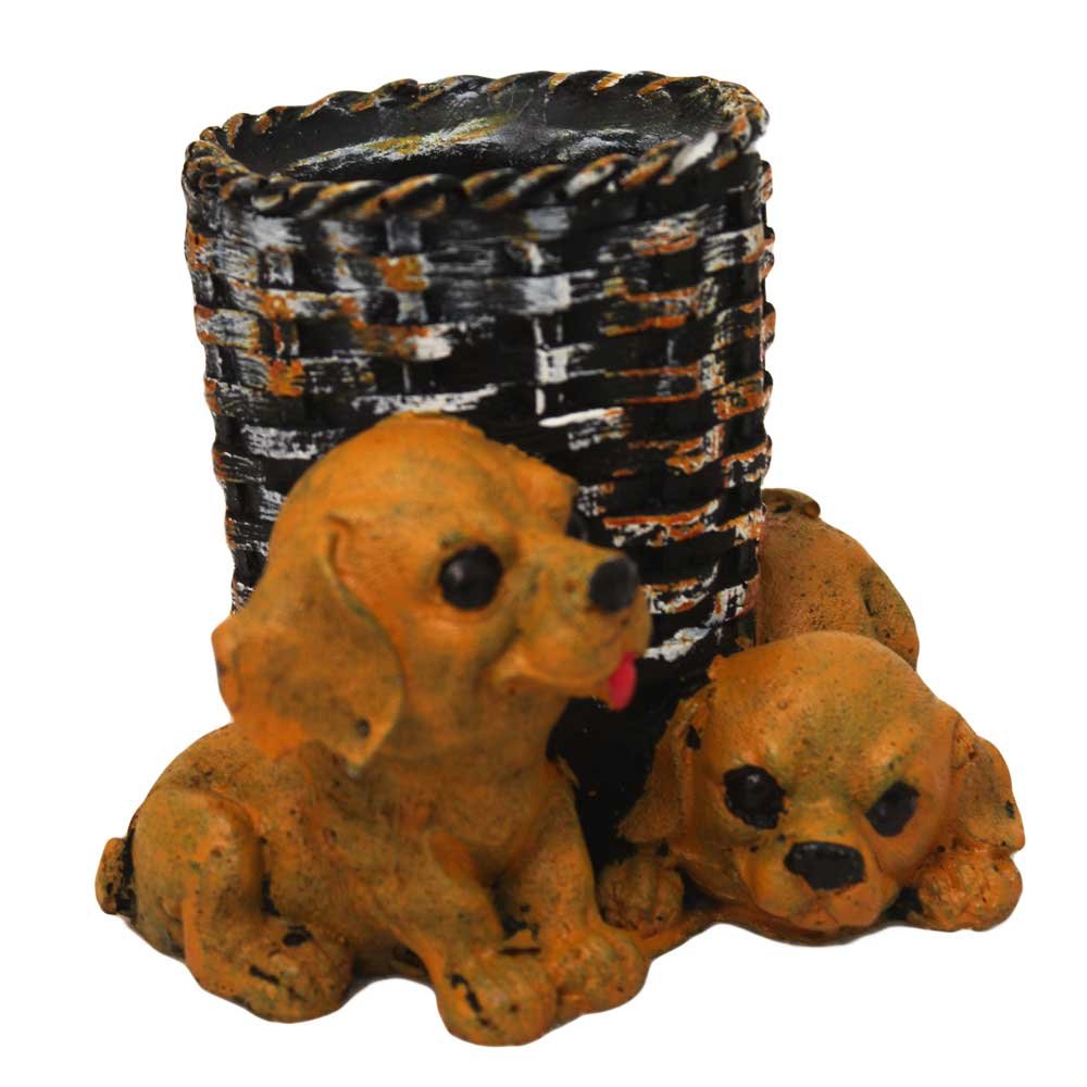 Puppy Pen Stand Showpiece 4 Inch ( 10.5 cm )