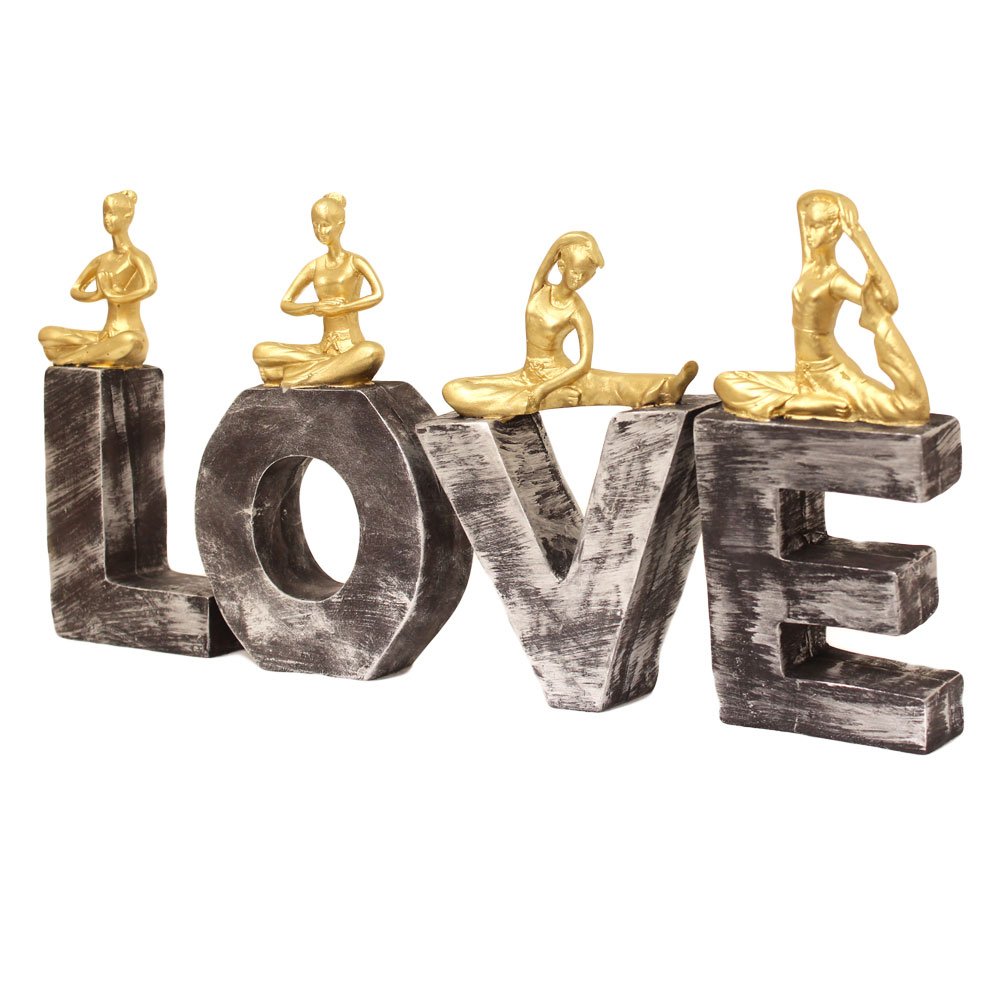 Decorative Love Yoga Showpiece 9 Inch ( 23 cm )