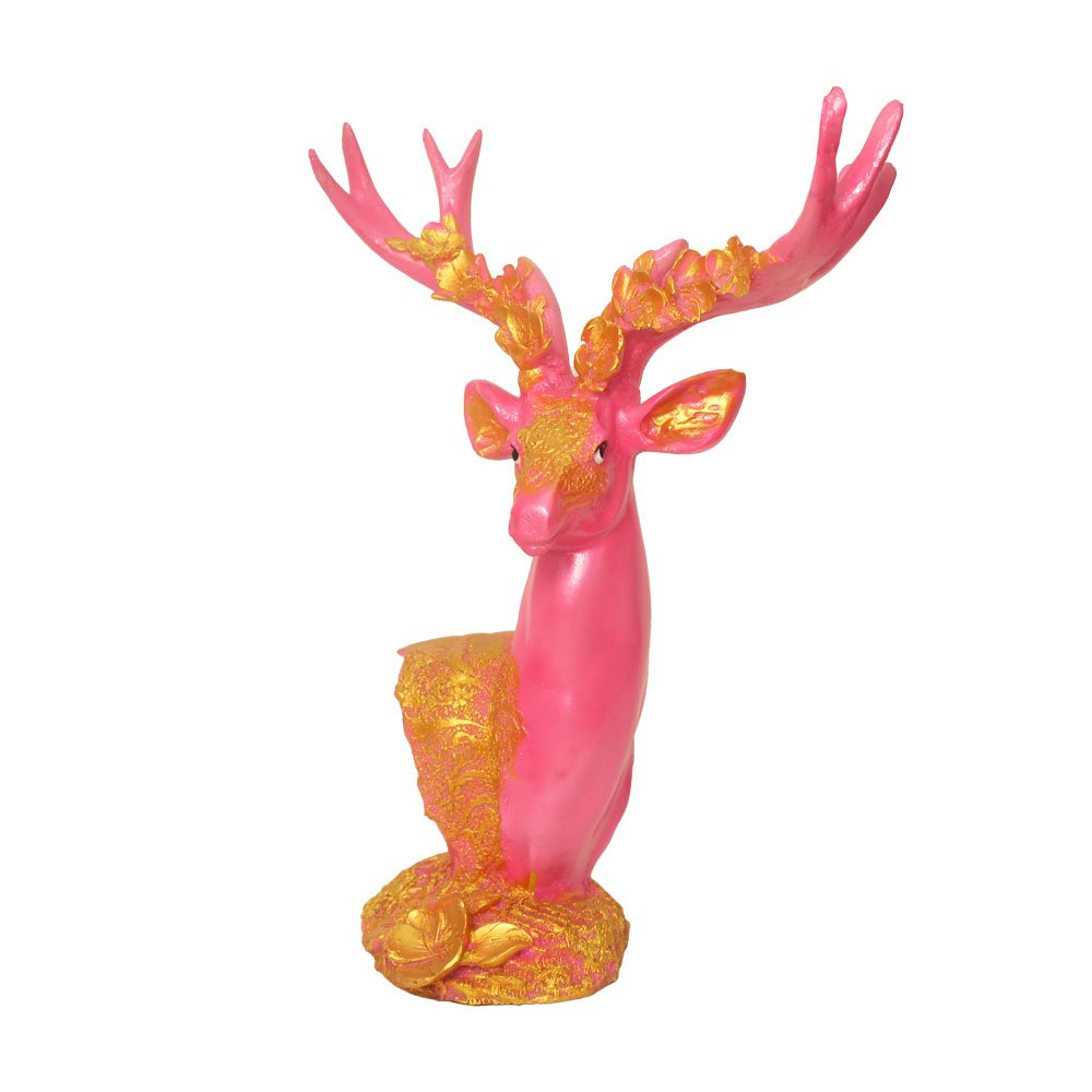 Deer Face Statue Figurine 14.5 Inch ( 37 cm )