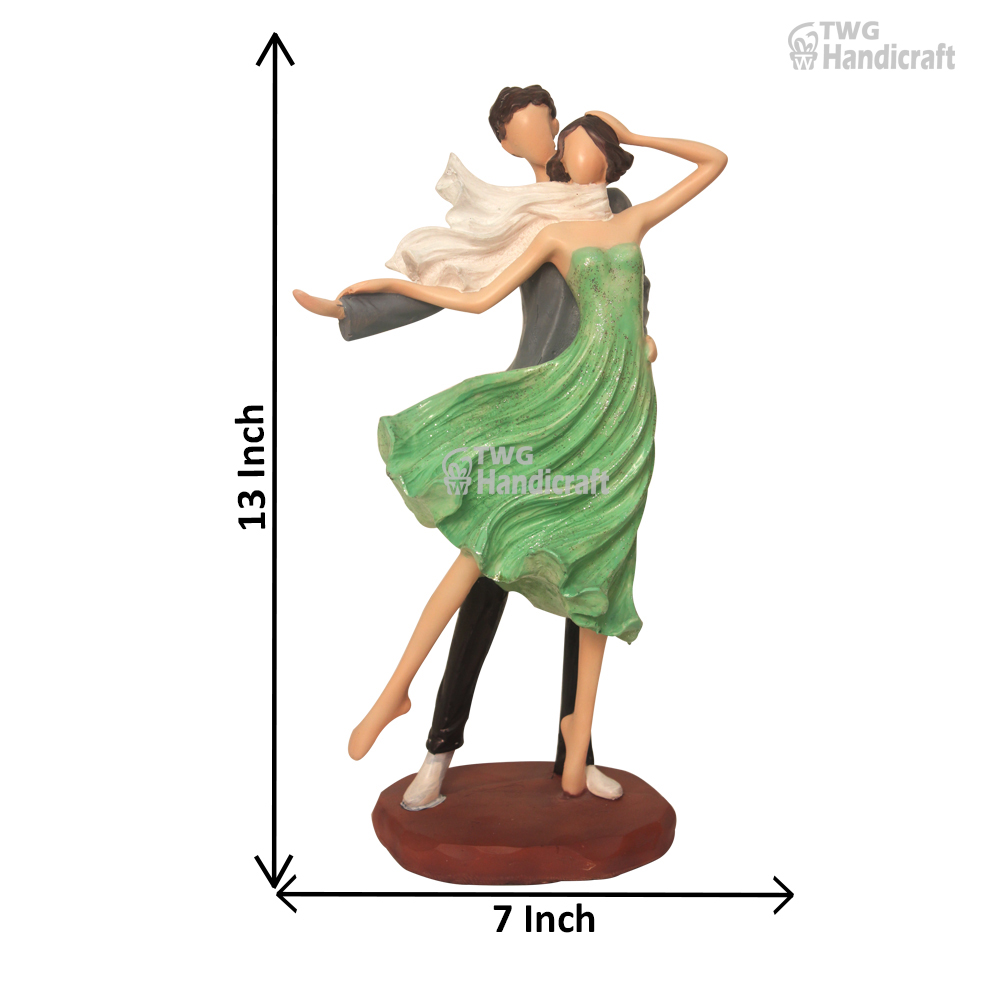 Dancing Couple Statue 13 Inch