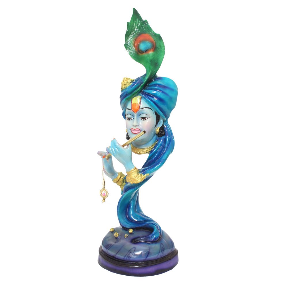 Religious Pankh Krishna Statue Murti 23 Inch ( 58.5 cm )